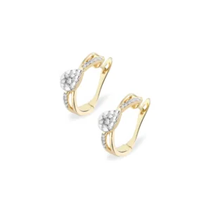 Spade Diamond Loop Earring