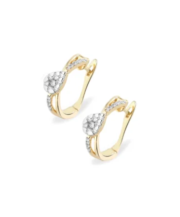 Spade Diamond Loop Earring