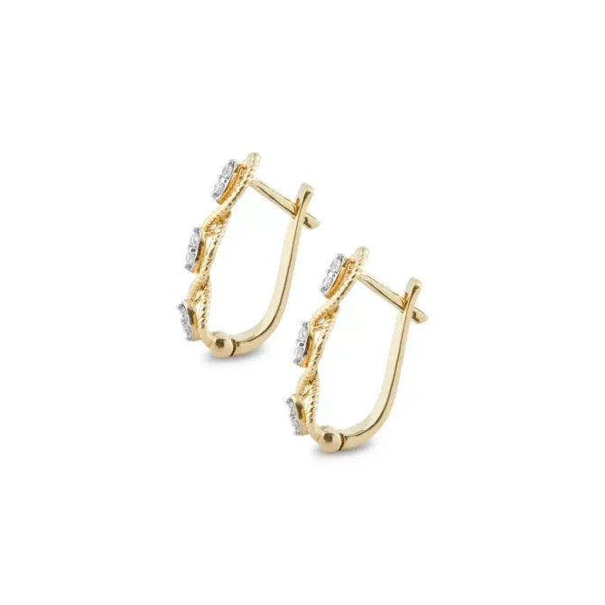 3 DiamondsLoop Earrings - Image 2