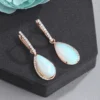 Aqua Chalcedony Earrings