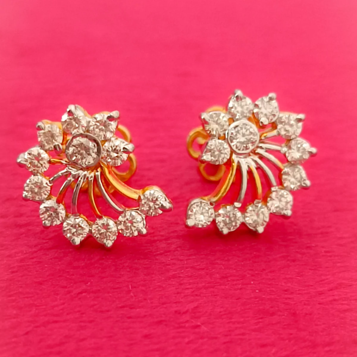 Jasperine Sunburst Diamond Earrings