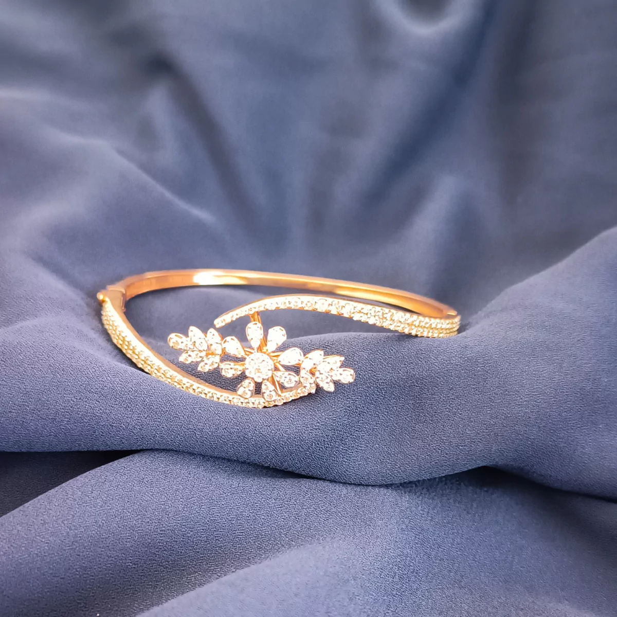 Adwita Floral Diamond Bracelet - Image 6