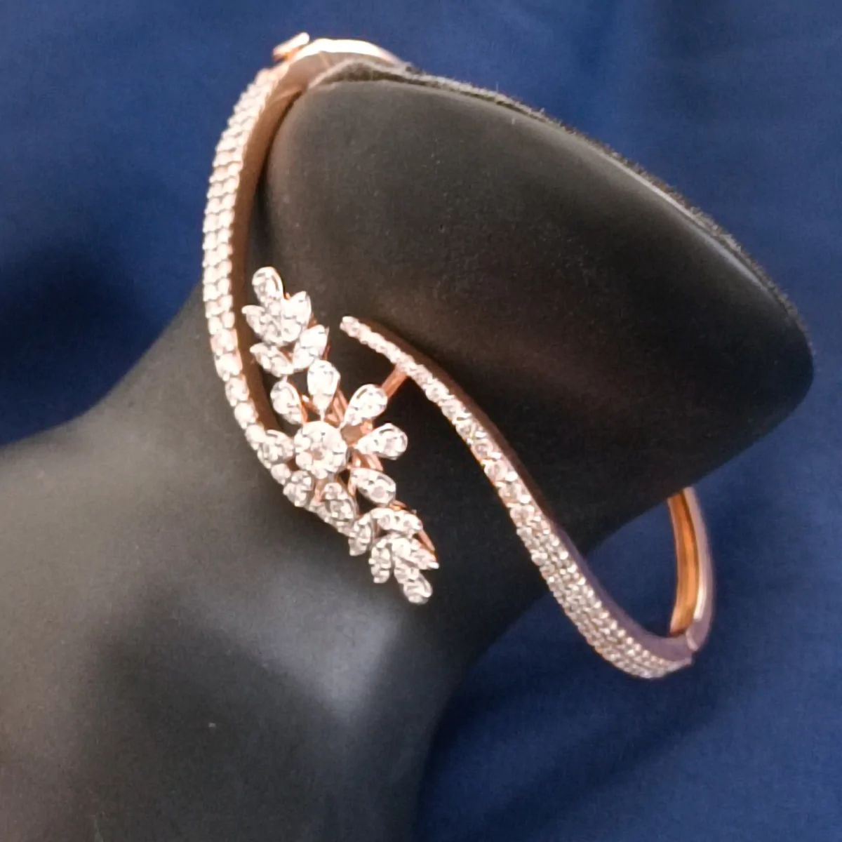 Adwita Floral Diamond Bracelet - Image 7