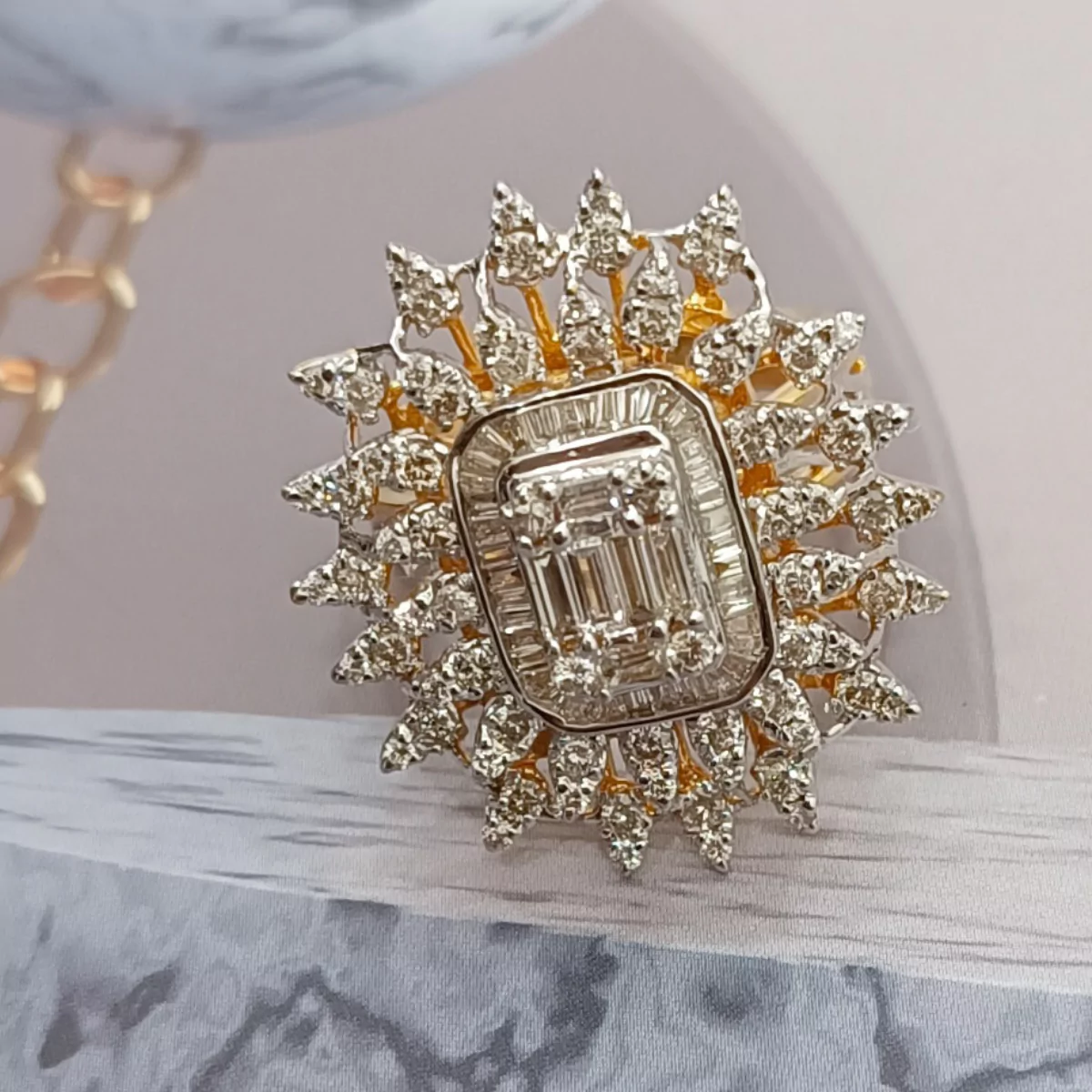 Sansa Square Shaped Diamond Ring - Image 2