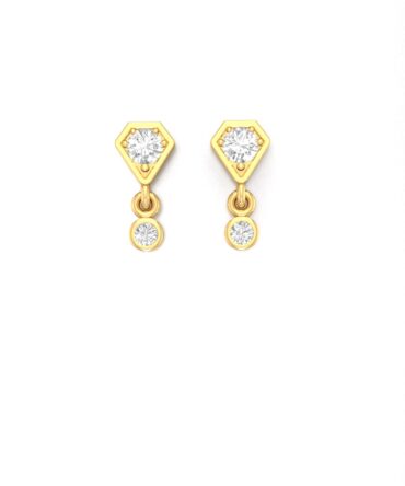 Penta Diamond Drops Earrings