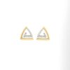 Trianglular Elegance Diamond Earrings