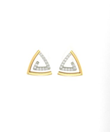 Trianglular Elegance Diamond Earrings