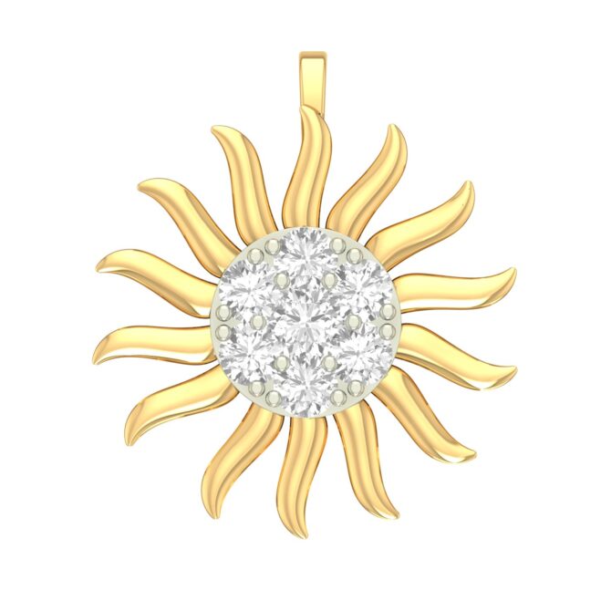 Golden Sunray Pendant - Image 7