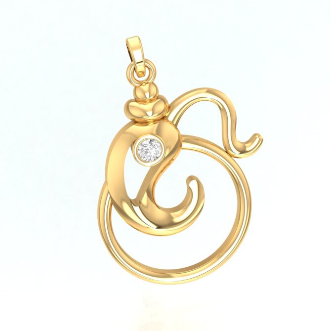 Vighnaharta Aum Serenity Pendant - Image 3