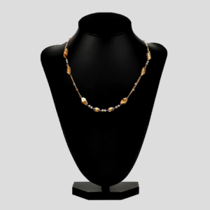 Elegant Geometric Two Tone Gold Chain