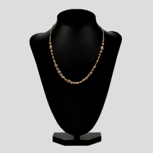 Filigree Bead Cascade Gold Chain