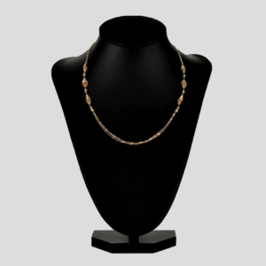 Golden Cylindrical Orb Gold Chain