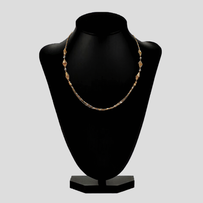 Golden Geodesic Gold Chain