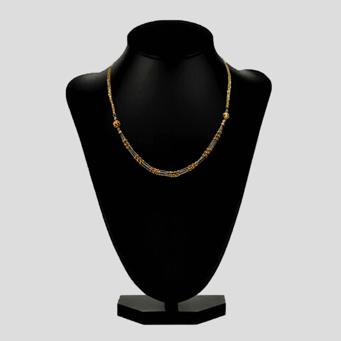 Filigree Bead Gold Chain