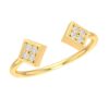 Square Embrace Diamond Ring
