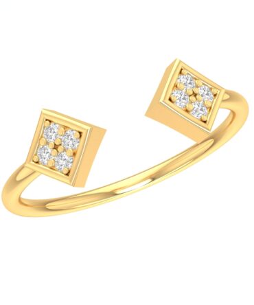 Square Embrace Diamond Ring