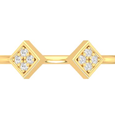 Square Embrace Diamond Ring