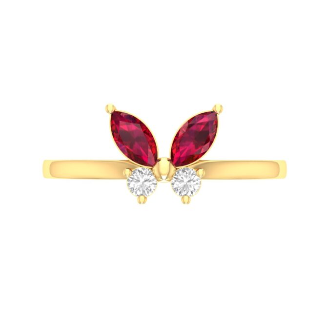 Scarlet Butterfly Ring - Image 3